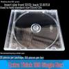 Dicke transparente CD-Aufbewahrungsbox mit zwei Scheiben und Einsteckseite
