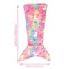 Blanket Wear Resistant Friendly To Skin Luminous Design Mermaid Blanket Breathable Plush Flannel Fleece Glowing Dark Blanket
