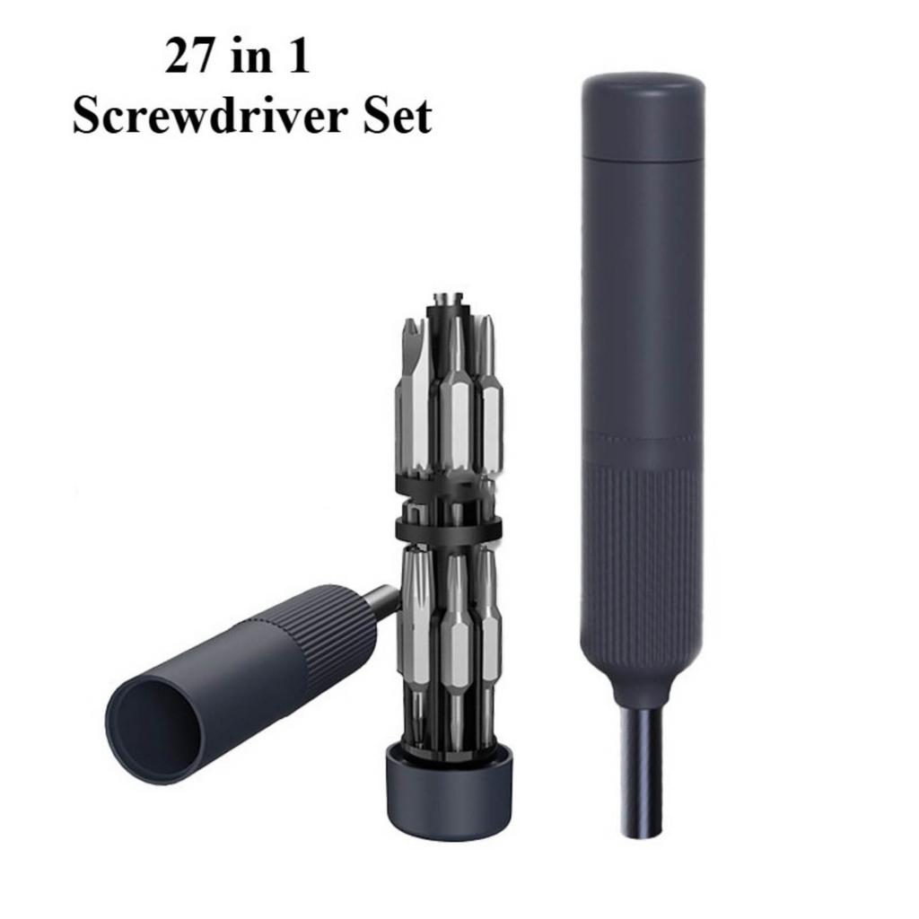 27-in-1 Precision Screwdriver Tool Set – Includes Magnetic Screwdriver, 26 Double-head Screwdrivers, Non- Handle, Suitable for Mobile Phones, Computer