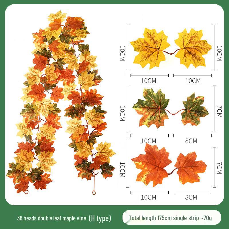 Skladem Podzimní a Halloweenská dekorace z javorových listů pro Vánoce a Den díkůvzdání