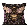 Vintage Bee Pattern Throw Pillow Cover With Short Plush Print Living Room Sofa Decoration Cushion Cover Pillow Covers Decorative