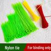 Grüne Kabelbinder aus Nylon-Kunststoff für Pflanzen, Reben, Blätter und Rasenbündelung