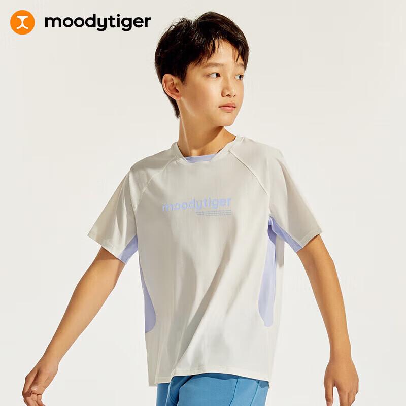 

Moody Tiger Boys Moisture-Wicking Color-Block Short Sleeve T-Shirt 120