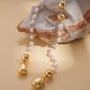 Fashionable Style Chain Necklace Luxury Design Pearl Bead Necklace  European Style