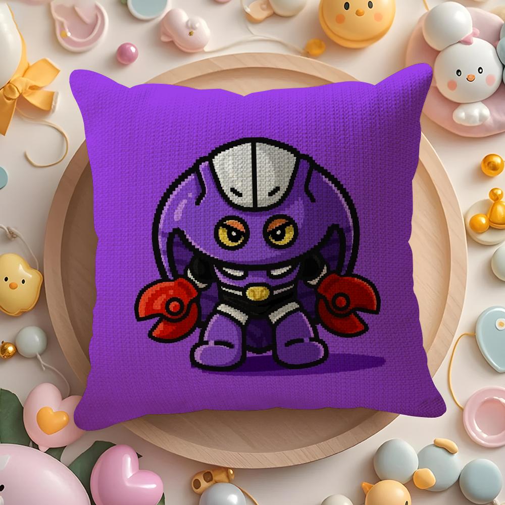 Anime RRobo Kabutack Cartoon Pillow Case Pattern Printed Pillowcase for Living Room Sofa Cushion Cover Bedroom Decor