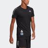 adidas T Shirts Men's Black Crew Neck Moderate Straight Fit GP5803