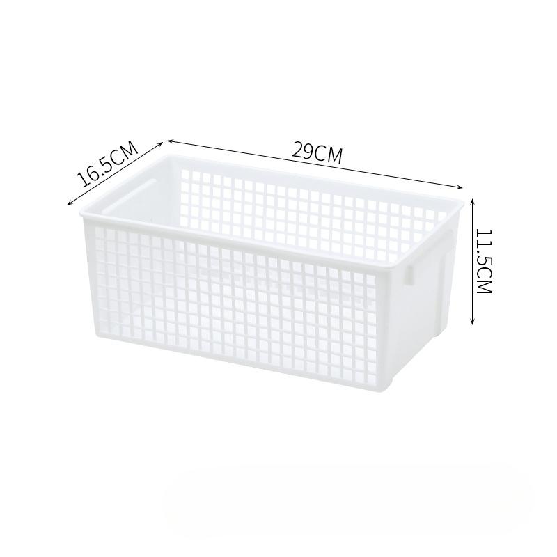 Desktop Storage Basket Large Capacity Snack Storage Hollow-out Rectangular Debris Multi-scene Handle Storage Basket