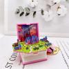 3d Dinosaur Castle Folding Book Keychain Pendant Cartoon Astronaut Soccer Field Pendant Anxiety Stress Children Kids Toy