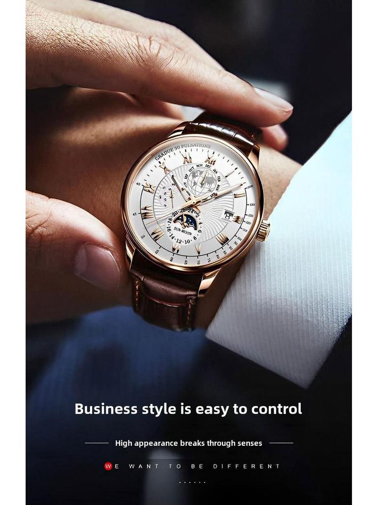 Herren Trendige Quarz Sportuhr mit Kalender & Wasserdicht-Funktionen - Ideal für Schüler und Business.