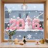 2026 Merry Christmas Glass Window Stickers Cartoon Designs Decals Stickers For Home Xmas Ornaments Gifts