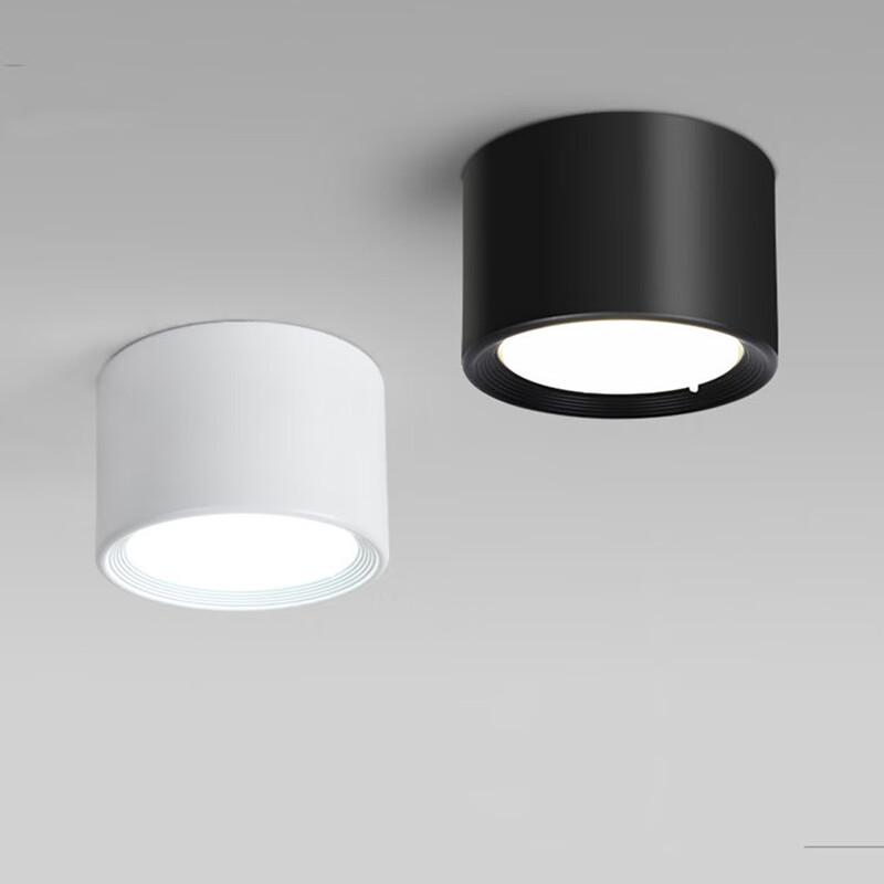 Nu Feng 24W 8-inch Black Surface-Mounted COB Downlight