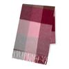 Used [Vita Natur] Vita Natur Premium 100% Cashmere Large Muffler (35cm Width) [Unisex] (186cm X 35cm) Check (Check-Wine)