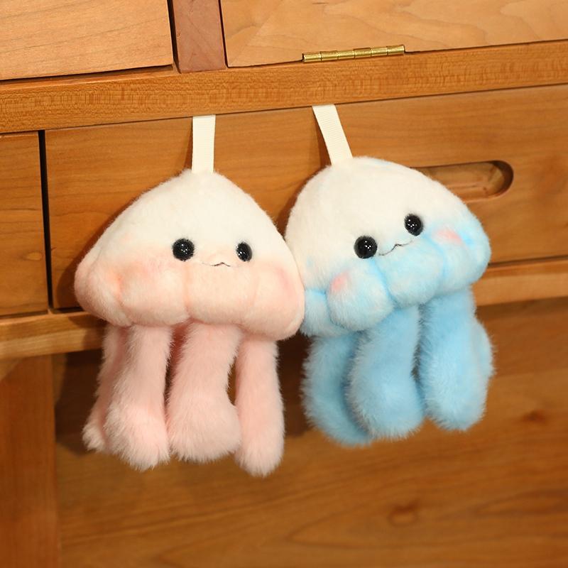 Kawaii Ocean Animal Stuffed Seajelly Plush Toy Cute Pink Blue Jellyfish Plushies Soft Doll Gift For Girl Bag Charm