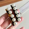 Chic French Style Pearl Embellished Acetate Hair Clip For Women High-end Fashion Accessory