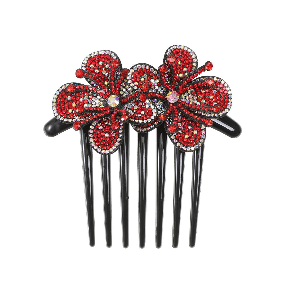 

Molans Кристаллические заколки для волос с цветами Модные заколки для создания причесок Гребни для пучка Пластиковые блестящие заколки для женщин Аксессуары для волос