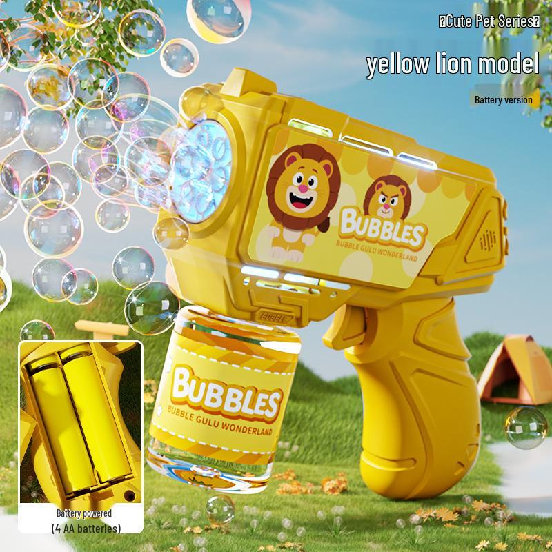 Unicorn Electric Bubble Maker: Kids' Automatic Light-Up Bubble Gun Gift