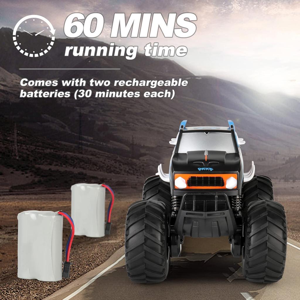 Samochodzik RC Bezprzewodowy Popularna Zabawka Urodzinowa dla Dzieci, Terenowy, Amfibijny, 4WD, Napęd na Cztery Koła, Wodoodporny, Sterowanie 2.4GHz, Obrót 360°, Prezent,