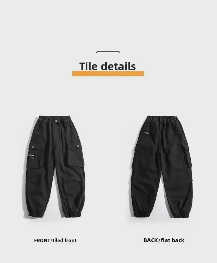 Pantaloni de iarnă din fleece pentru băieți 2023 – Salopete la modă de toamnă/iarnă pentru copii