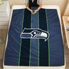 Seattle Seahawks Flannel Blanket, High Quality Comfortable for All Seasons, Home Decor, Warmth and Comfort
