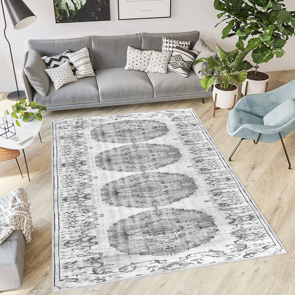 

Eliana Home Washable Printed Carpet LNA1864-SD019 50x80 серый