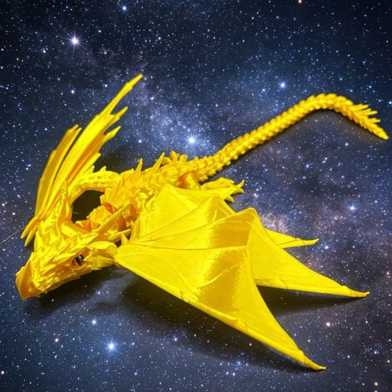 3D Printed Dragon Toy, Articulated Bird Fidget, Dragon Figurine with Movable Joints, Animal Action Figure for Kids Adults Stress Relief
