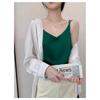 Acetate Material Sleeveless Top With Double Strap Design For Casual Women Wear