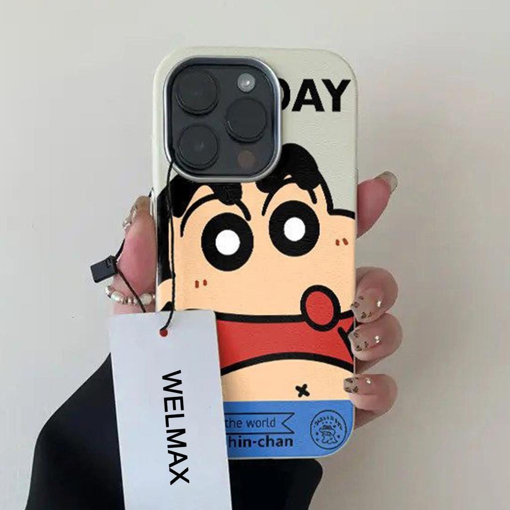 Dessin animé Mignon Ventre Shin-chan pour Coque de Téléphone Portable IPhone 13 pour Apple pour IPhone14pm pour Apple 13pm Coque de Téléphone Portable