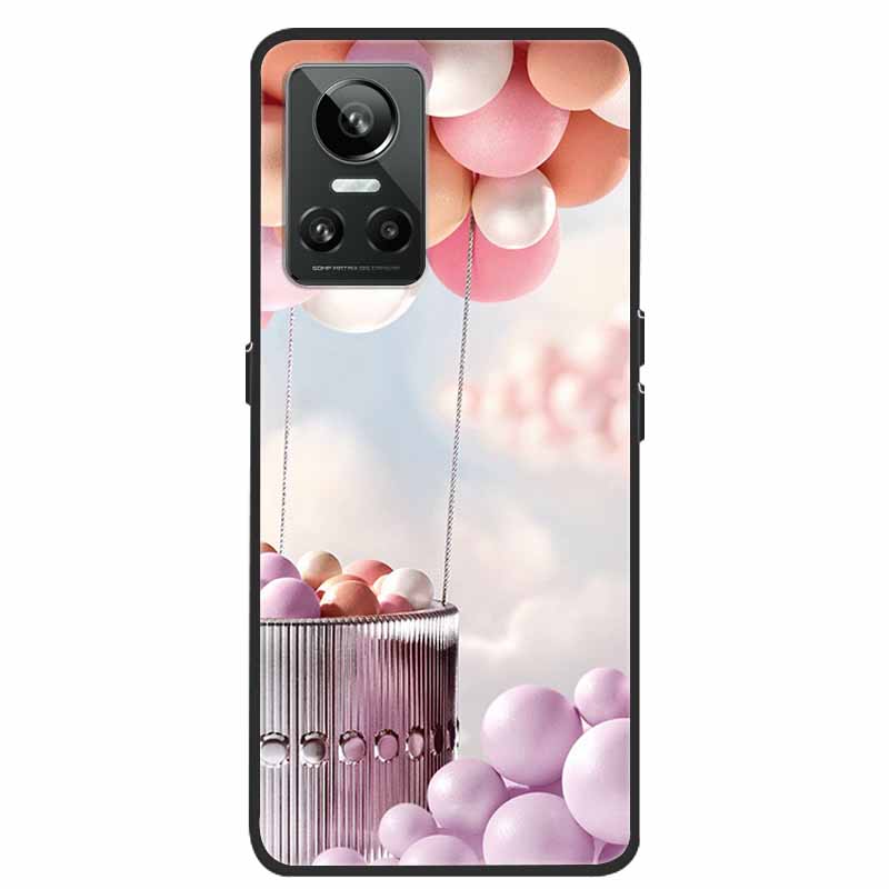 Mobilskal För Realme GT Neo3 Fodral Svart Silikon Mjuk Baksida För Realme GT Neo 3 Mobilskal Fodral RealmeGT G T Neo 3 Coque