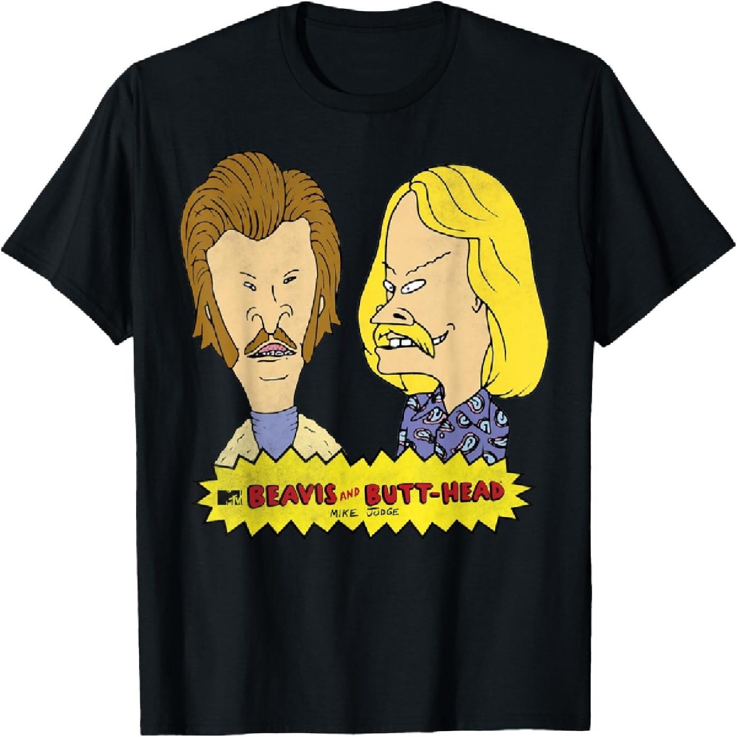 

Beavis and Butt-Head Seventies Mustaches T-Shirt S