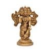 Pure Brass Panchmukhi Hanuman Idol Handcrafted Anjaneya Bajrangbali Murti, Gold