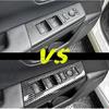 For 2023 Honda CR-V CRV Carbon Fiber Inner Window Lift Button Frame Cover Trim
