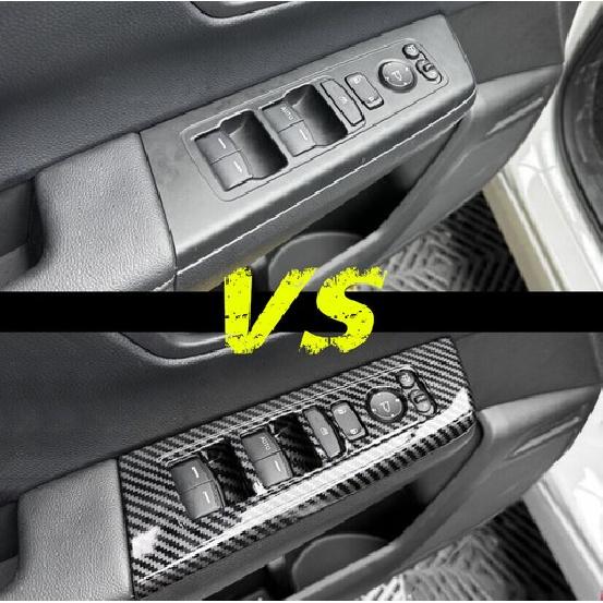 For 2023 Honda CR-V CRV Carbon Fiber Inner Window Lift Button Frame Cover Trim