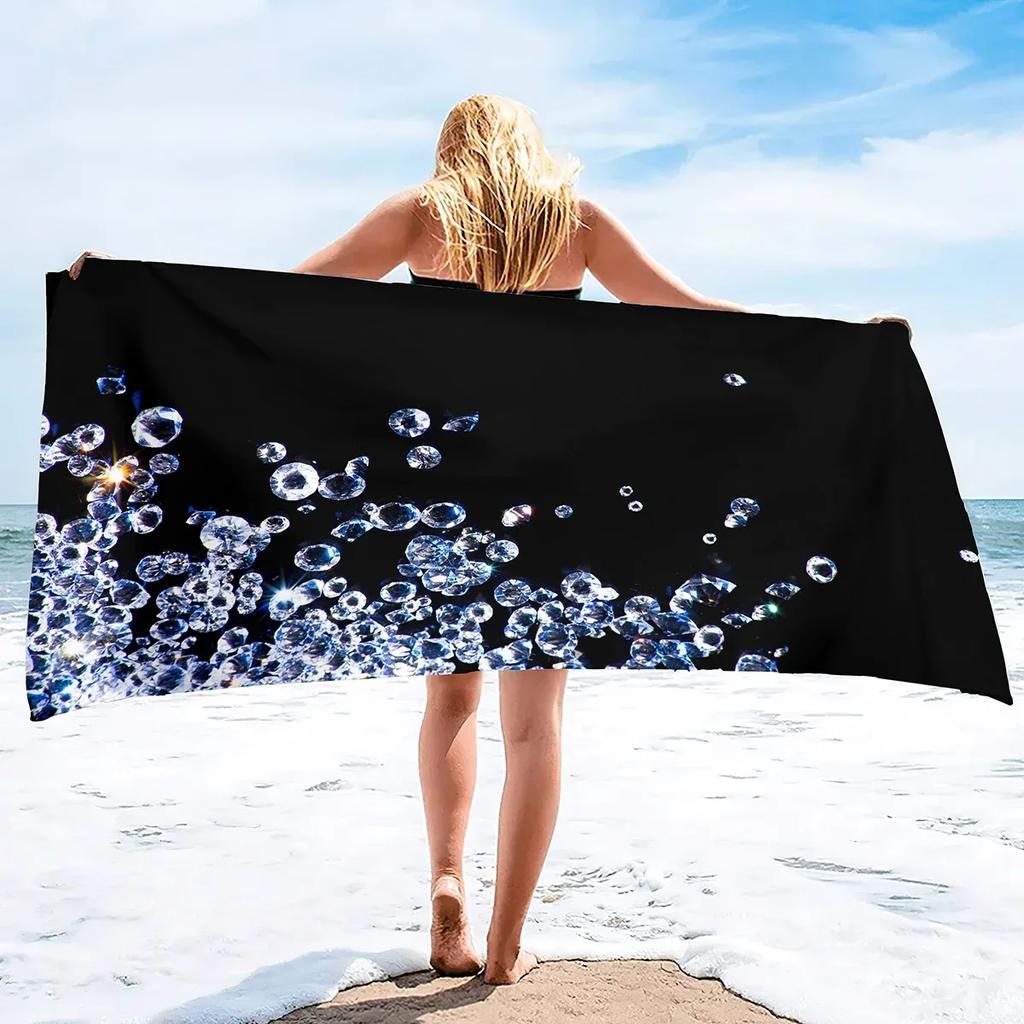 Asciugamano da Spiaggia in Microfibra Senza Sabbia Super Assorbente Leggero Sottile Coperta Asciugamano Telo da Spiaggia Extra Large Asciugamano da Bagno Campeggio Yoga