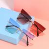 JYL TS Sunglasses Frameless Cat Eye Square Women/S085