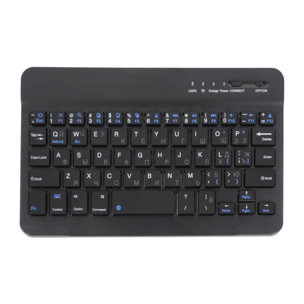 7 tommers oppladbart ultratynt russisk trådløst Bluetooth-tastatur for Andriod for Win for IOS