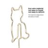 10Pcs Electroplating Metal Cat Photo Table Clip Gold Desktop Message Clip  Home Decorations