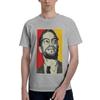 Malcolm X Wide Brown 100 Cotton Casual Breathable Confortable T Shirt Mens Clothing Brands Men TShirt