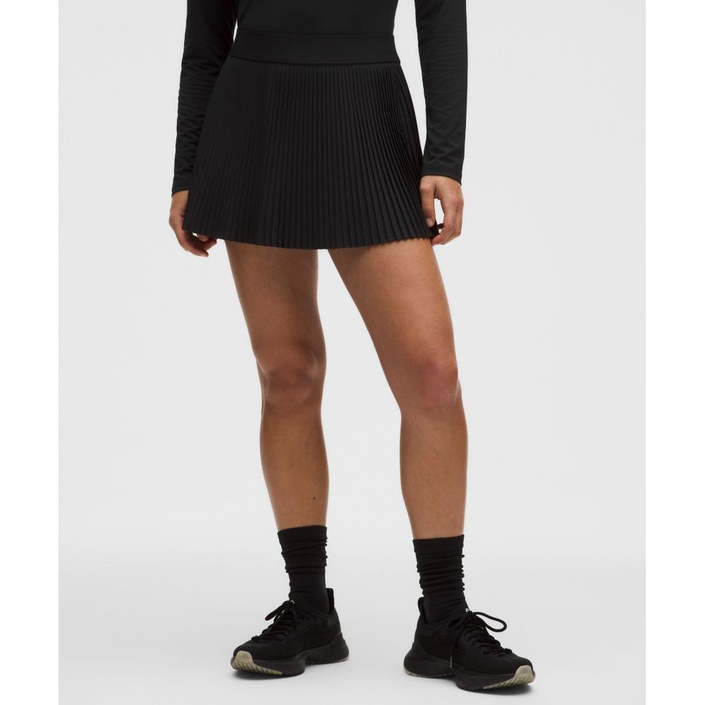 Lullulemon Replicate High-Rise Pleated Tennis Skirt Blk
