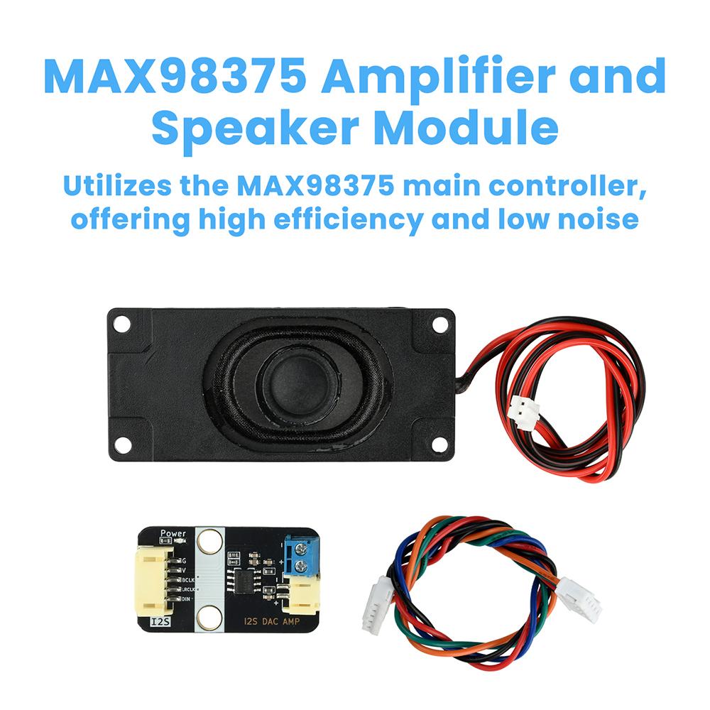 I2S Audio Amplifier Module MAX98375 Amplifier Speaker Module Small Speaker Supports Artificial Intelligence AI Chat Dialogue