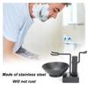 Stainless Steel Shaving Razor Brush Holder Household Soap Bowl Shaving Kit for Men Black