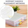 12Pcs Scrapbook Paper Organizer with Index Label Paper Folding Cutter 12-Inch Paper Folder Clear Vinyl Paper Card Storage Bag