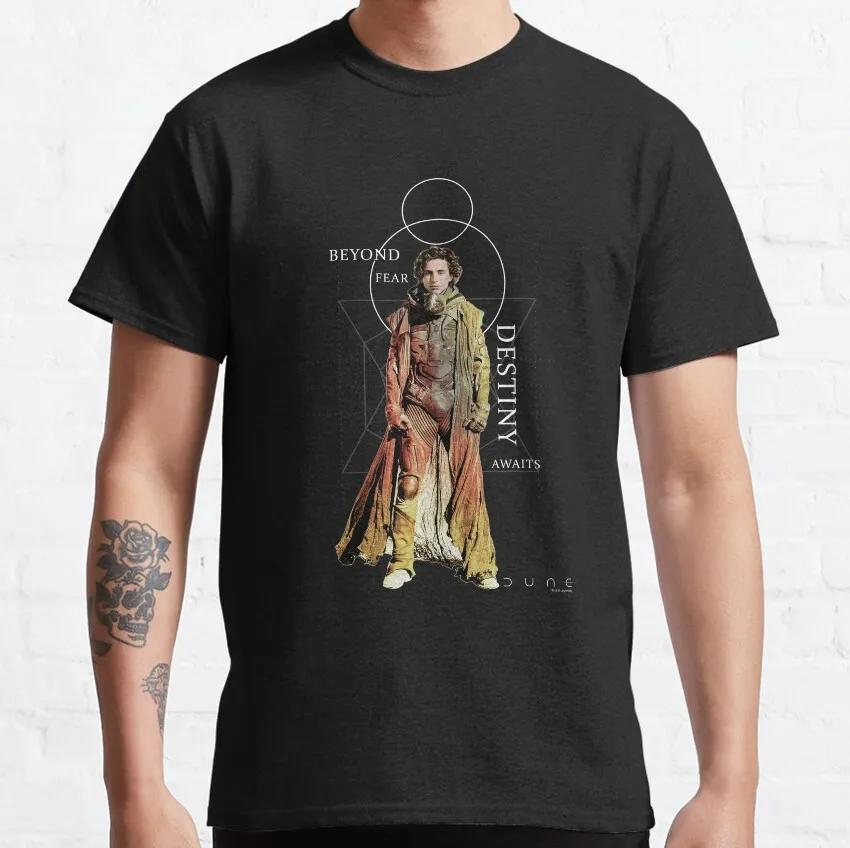 Dune Atreides Character Portrait t shirt for Leisure 100% Cotton Tees Round Neck Short Sleeve T Shirts Graphic Clothes
