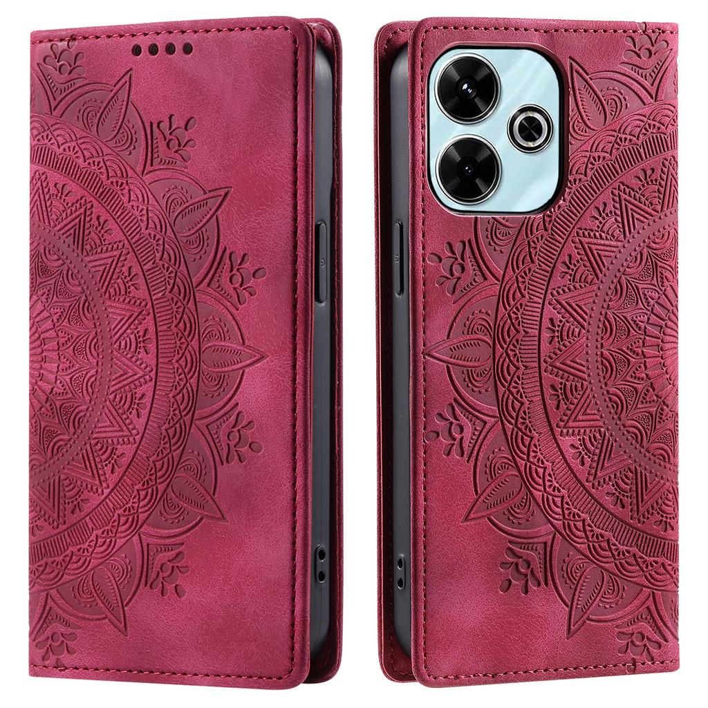 Style-010 For Xiaomi Redmi 13 5G/4G Case Magnetic Closing Leather Phone Cover Pattern Imprinted