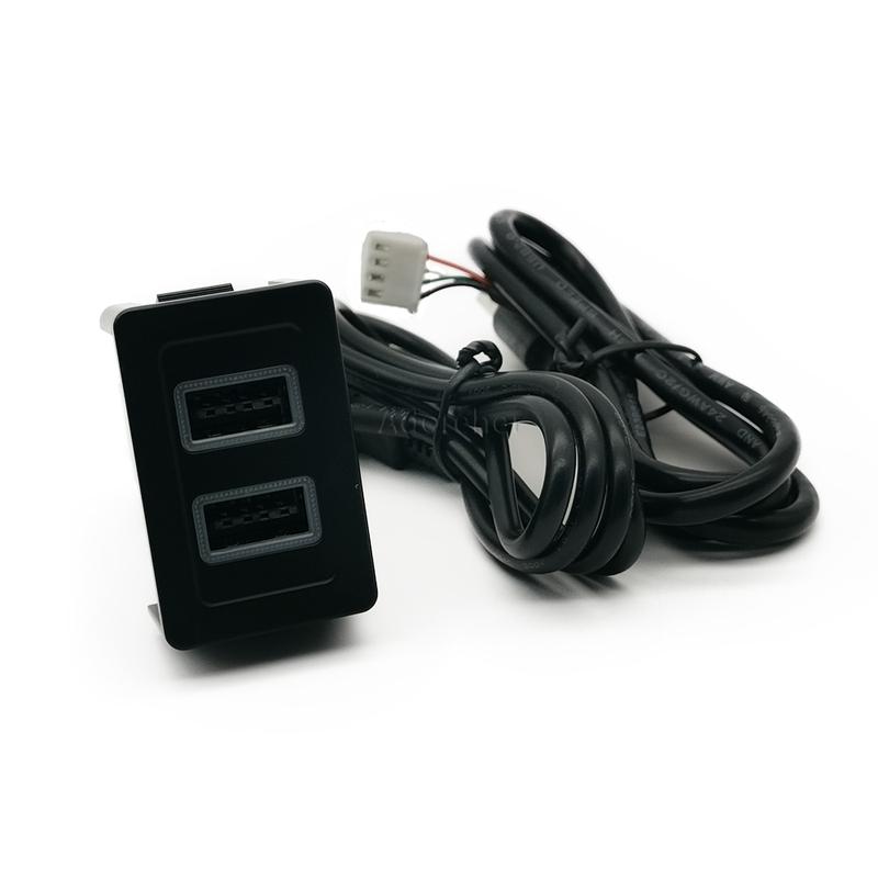 Power Dual Car Charger QC3.0 USB Audio Data Interface Socket Adapter for Cell Phone Charger For Suzuki SX4 Accessories