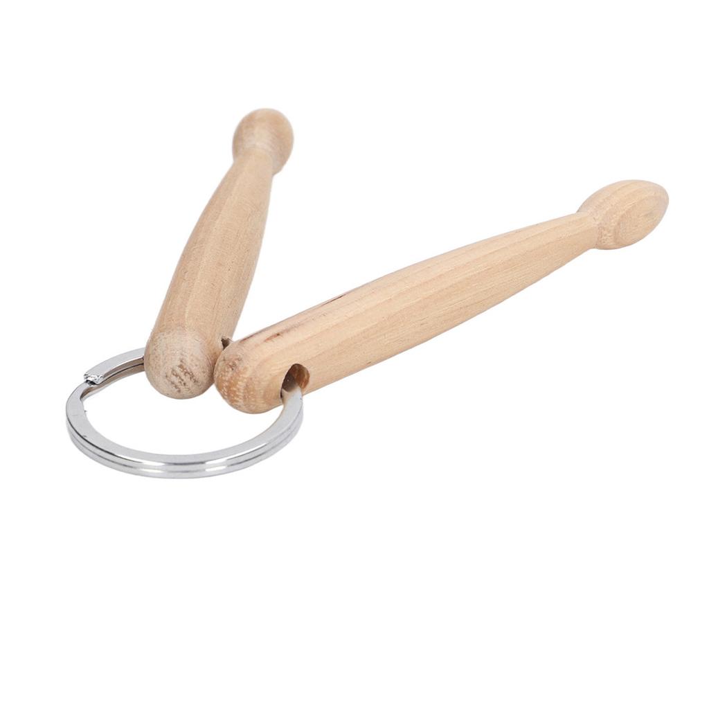 1Pcs Key Chain Beech Small Lightweight Drum Stick Delicate Keychain Bag Decoration