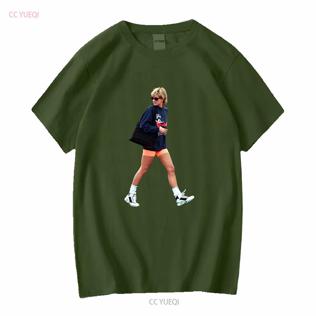 Maglietta Top Streetwear TV Sportswear Princess Diana 4049 vintage Lavata Morbida grafica streetwear Elastica Comoda