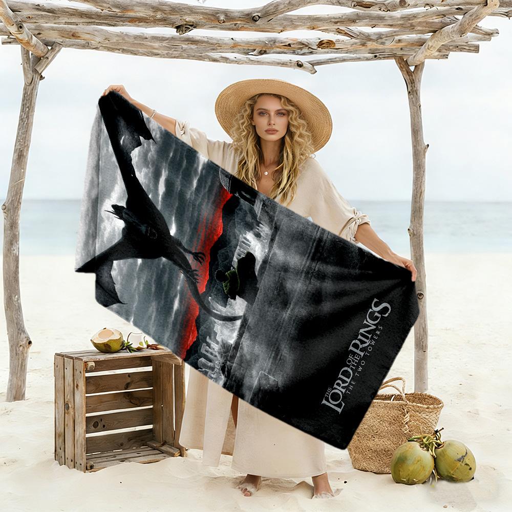 Lord Rings Beach Towel Soft Durable Quick-Dry Comfortable Lightweight
