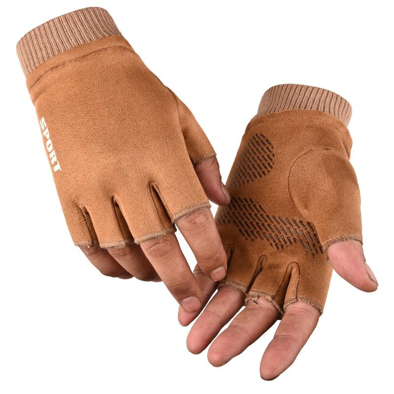 Căprioară cu nervuri, bărbați și femei, cupluri, căldură de iarnă, ecran tactil, ciclism în aer liber, scurgeri, două degete și jumătate de degete, mănuși îngroșate de pluș