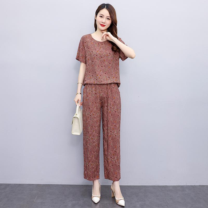 Summer Two Piece Sets for Women Tops and Wide Leg Pants Sets Casual Women Blouses