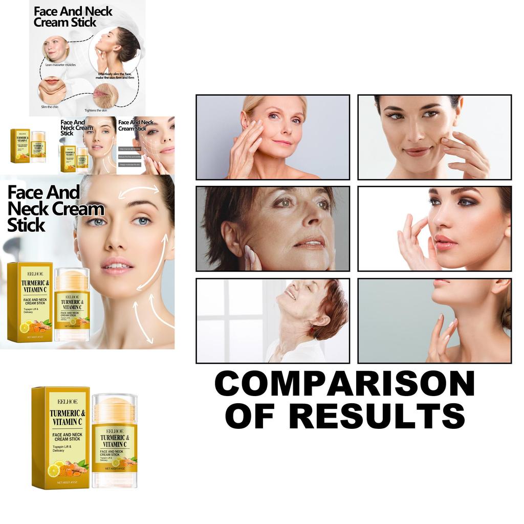 Eelhoe Turmeric Facial And Neck Cream Stick For Firming Hydration And Wrinkle Reduction